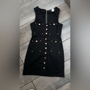 Black & Gold Mini Dress
